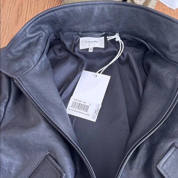 Frame Harrington leather jacket - Picture 5 of 7